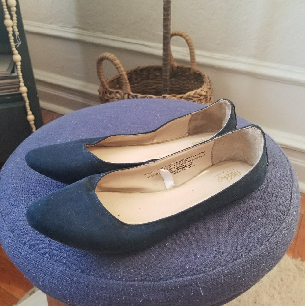 Target navy studded flats
